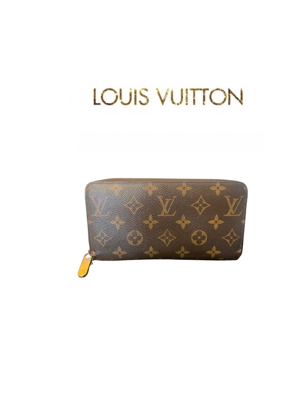 Louis Vuitton Brown Monogram Zip Wallet